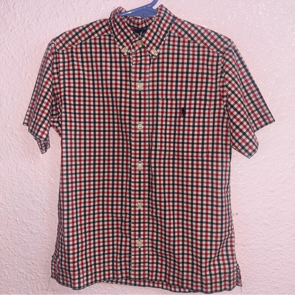 Ralph Lauren Red and Black Plaid Shirt